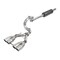 Afe 304 Stainless Steel, With Muffler, 2.5 Inch Pipe Diameter, Single Exhaust With Quad Exit 49-38071-P - alternate 1